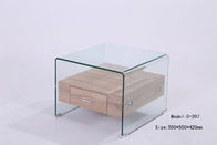 large hot bending glass coffee table wood legs coffee table center table C207